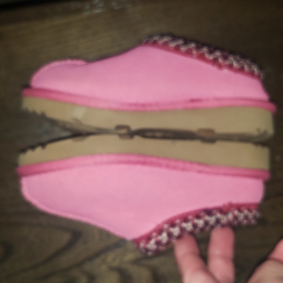 New UGG Pink Kids' Tasman II Slippers Size 7.5 - Picture 9 of 16